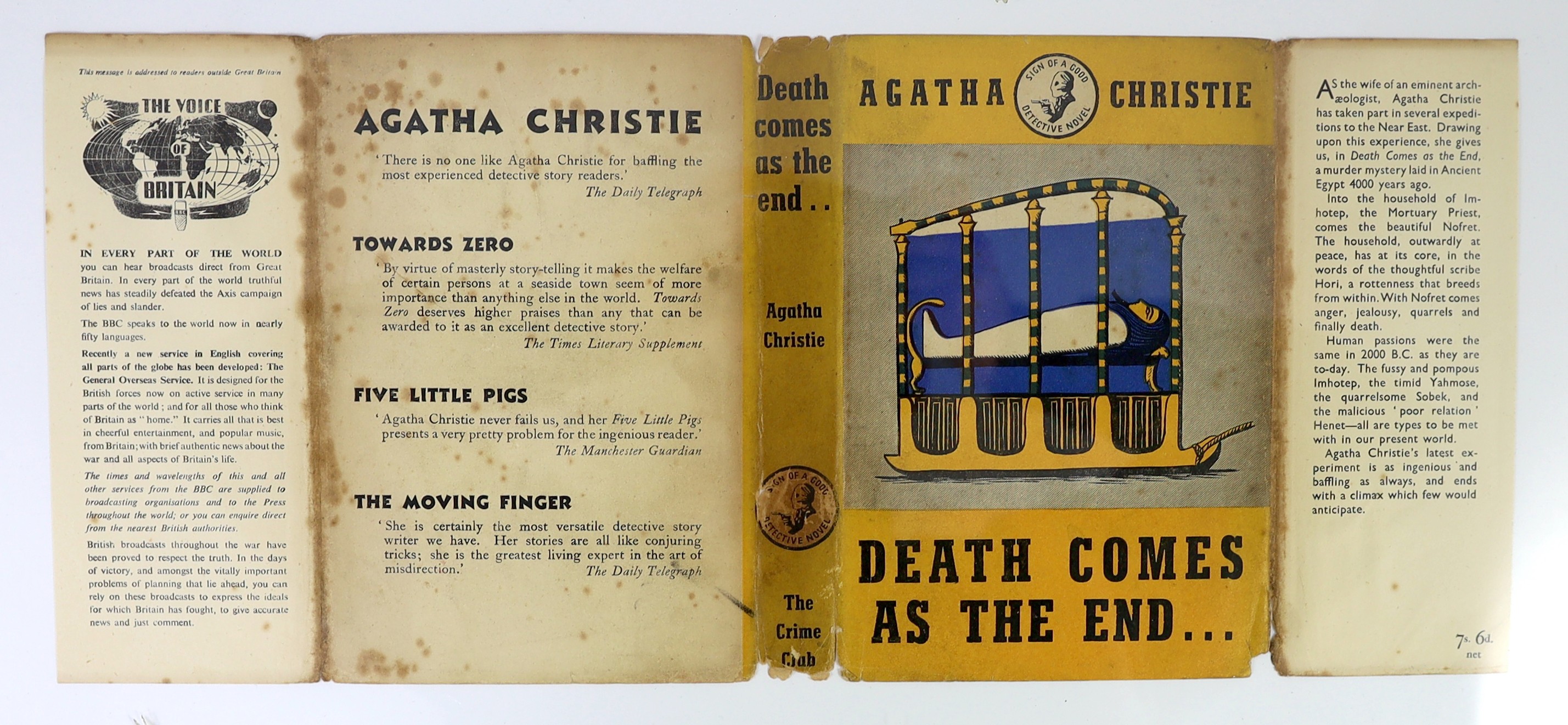 Christie, Agatha - Death Comes At The End, 1st edition